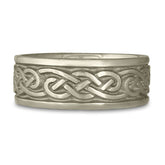 Wide Infinity Wedding Ring in 18K White Gold
