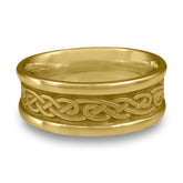 Medium Self Bordered Infinity Wedding Ring in 18K Yellow Gold