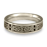 Narrow Galway Bay Wedding Ring in Platinum