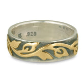 Wide Borderless Flores ST Edge Wedding Ring