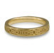 Extra Narrow Labyrinth Wedding Ring in 18K Yellow Gold