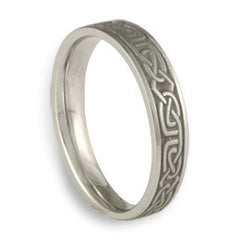 Extra Narrow Labyrinth Wedding Ring in Stainless Steel