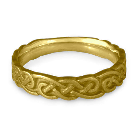 Medium Borderless Infinity Wedding Ring in 18K Yellow Gold