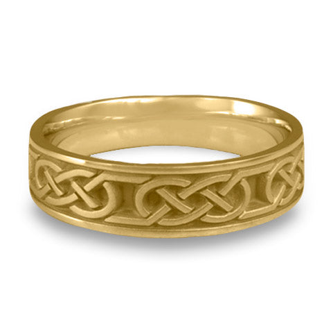 Narrow Love Knot Wedding Ring in 14K Yellow Gold