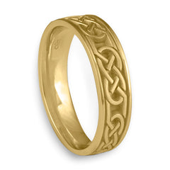 Narrow Love Knot Wedding Ring in 18K Yellow Gold