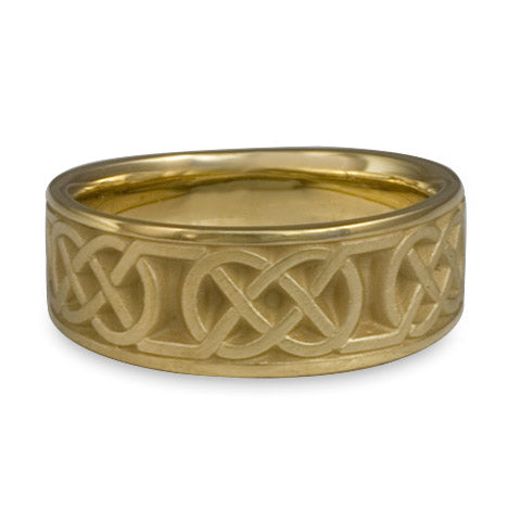 Wide Love Knot Wedding Ring in 18K Yellow Gold