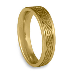 Narrow Trinity Knot Wedding Ring in 18K Yellow Gold