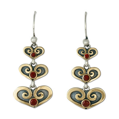 Cascading Heart Earrings