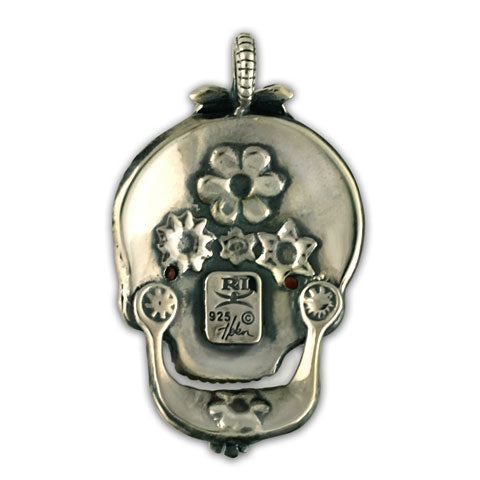 Flora Skull Pendant