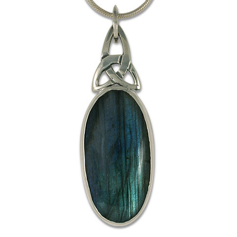 One-of-a-Kind Labradorite Trinity Pendant