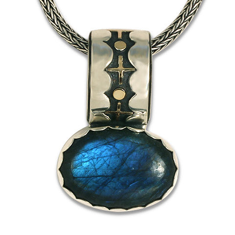 One-of-a-Kind Labradorite XO Pendant