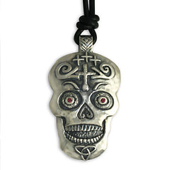 Fergus Silver Skull Pendant