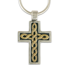 Rope Small Cross Pendant