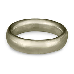 Classic Comfort Fit Wedding Ring, 14K White Gold 6mm Wide by 2mm Thick