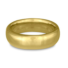 Classic Comfort Fit Wedding Ring, 18K Yellow Gold 8mm Wide by 2mm Thick