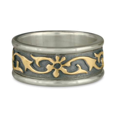 Persephone Bordered Ring Gold over Silver (SGS)