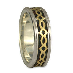 Felicity (WB) Wedding Ring in Gold over Silver (SGS)