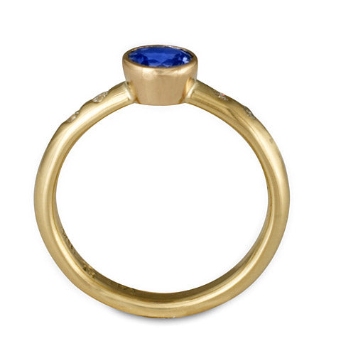 Simplicity Gold Ring with Sapphire