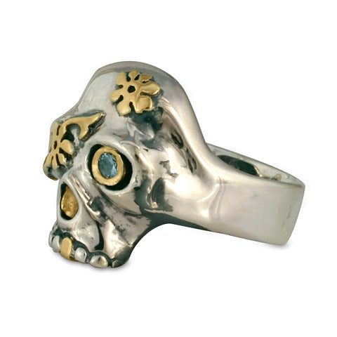 Daisy Skull Ring